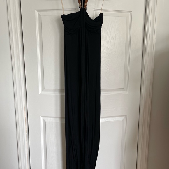 M Black maxi dress; halter top - Picture 4 of 8